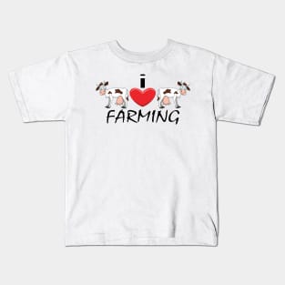 I Heart Farming Kids T-Shirt